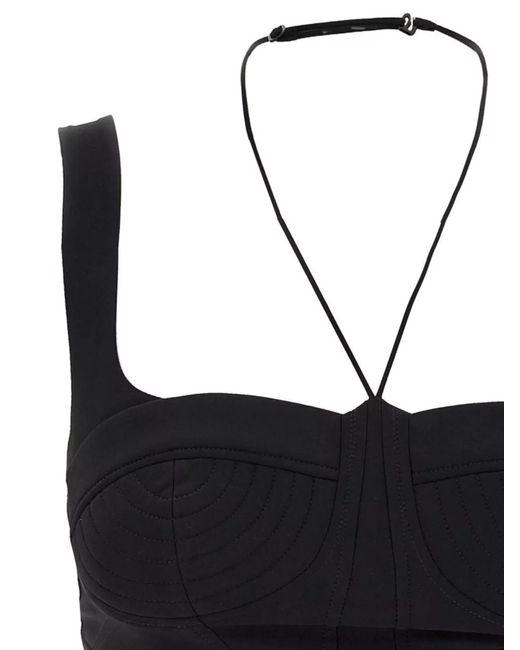 Nensi Dojaka Gray Shaped Top