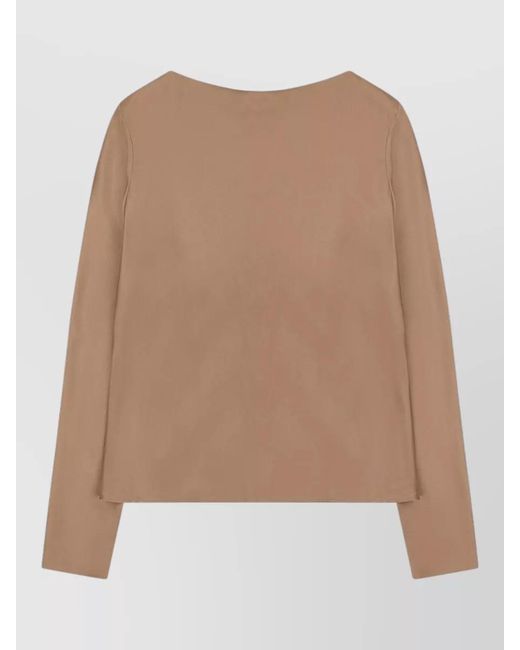 Alberta Ferretti Natural Silk Blend Blouse