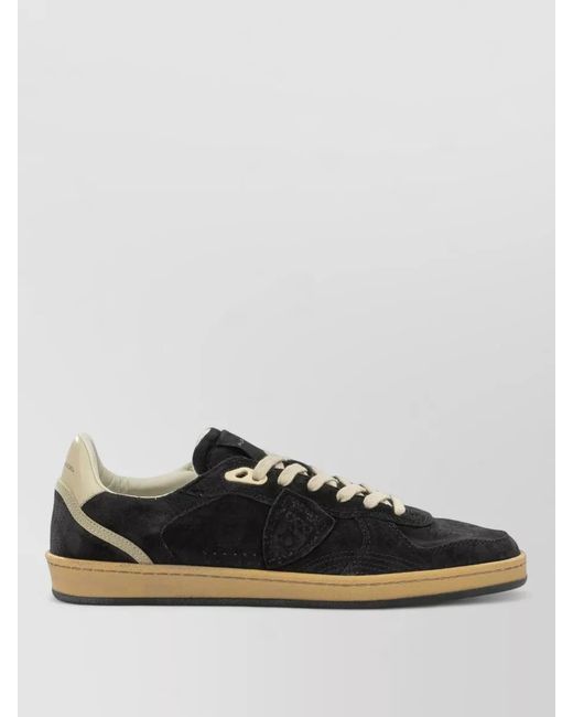 Philippe Model Multicolor Lace Up Sneakers Suede Upper Rubber Sole for men