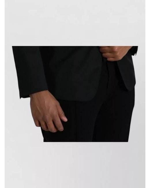 Dolce & Gabbana Black Wool Martini Single Breasted Blazer for men