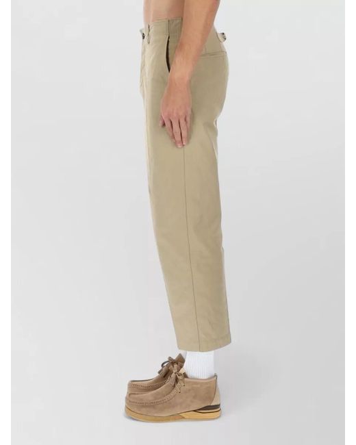 Visvim Natural Cotton Cropped Chino Trousers for men