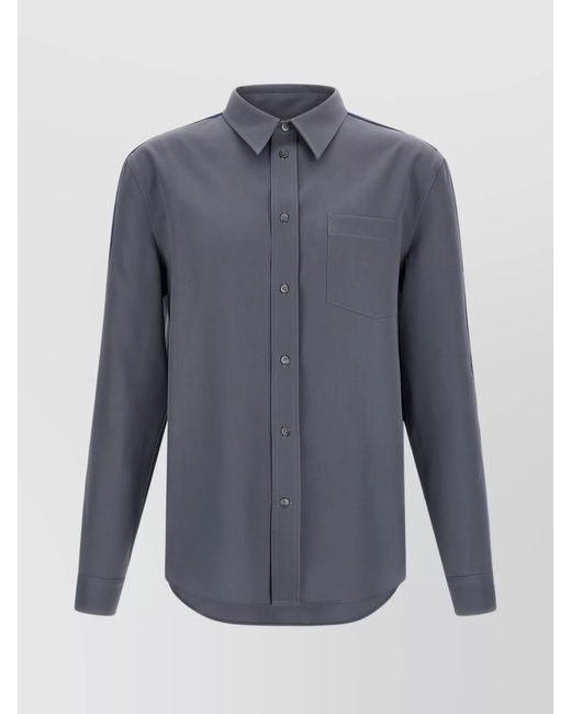 Marni Blue Virgin Wool Shirt for men