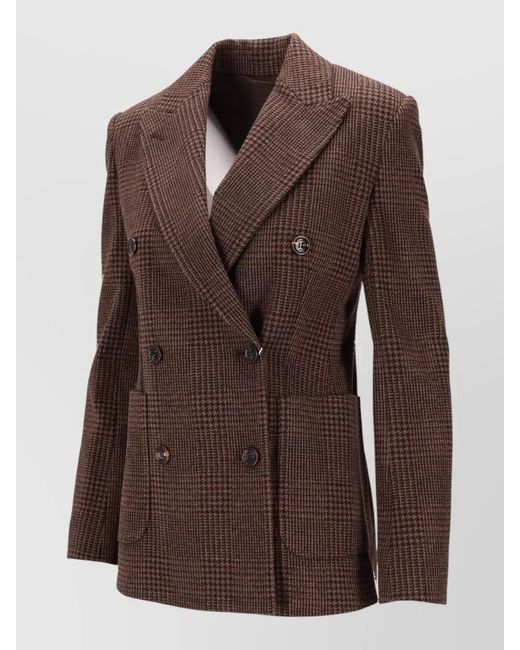 Max Mara Brown Jersey Blazer