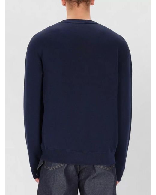 J.W. Anderson Blue Anonymous Trade Logo Crew Neck Sweatshirt for men