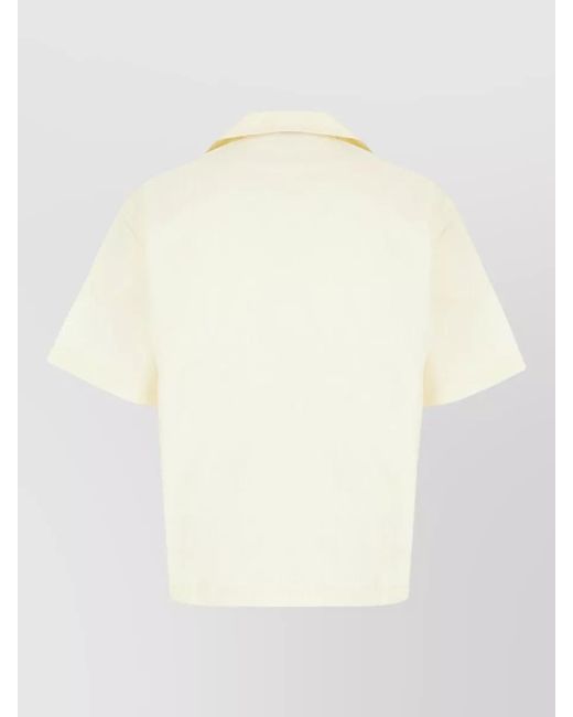 Entire studios White Cotton Short-Sleeve Shirt for men