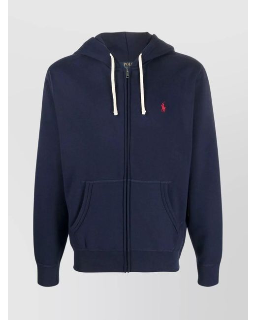 Polo Ralph Lauren Blue The Cozy Hooded Sweater for men