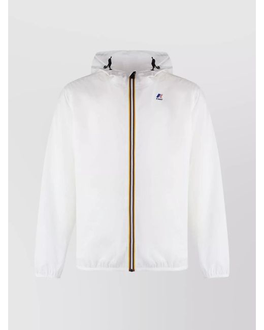 K-Way White Hooded Jacket for men