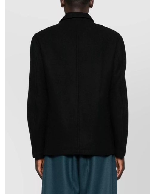 Dries Van Noten Black Wool Shirt Jacket for men