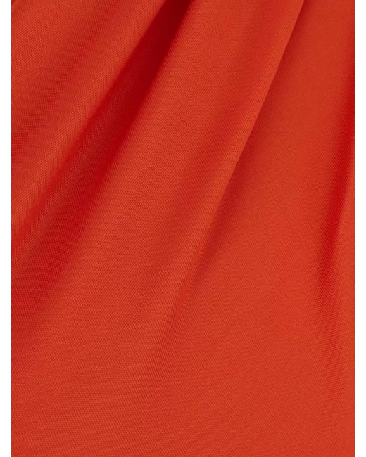 Versace Orange Viscose Midi Dress