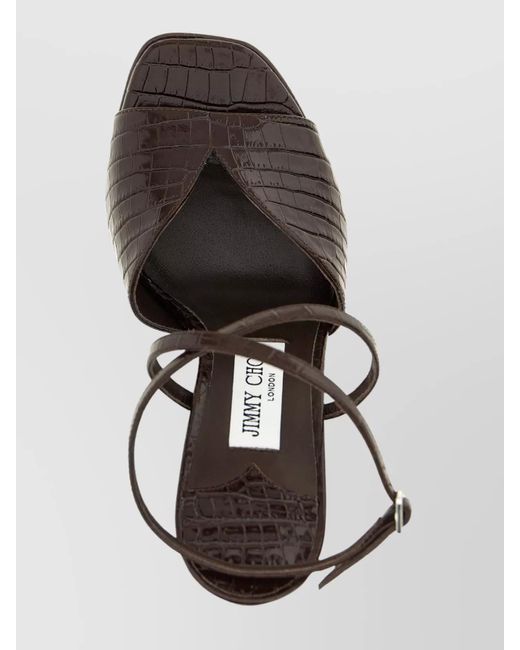 Jimmy Choo Black Leather Sandals