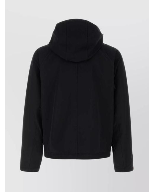 Napapijri Blue Polyester Hooded Jacket for men