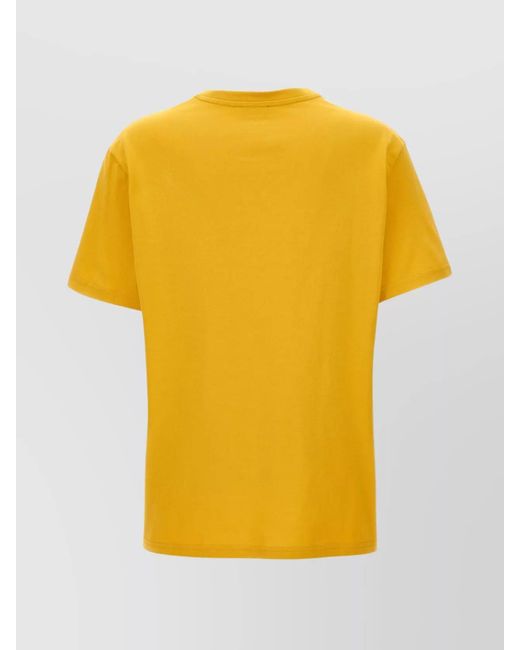Etro Yellow Cotton Logo T-Shirt