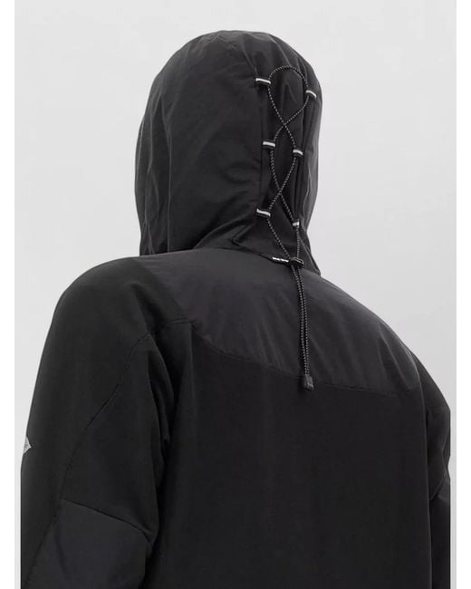 And Wander Black Hooded Parka for men