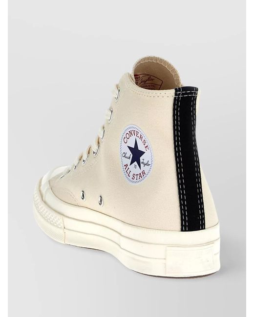 COMME DES GARÇONS PLAY Natural High-Top Sneakers