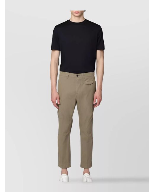 Dondup Natural Cotton Cargo Trousers Multiple Pockets for men