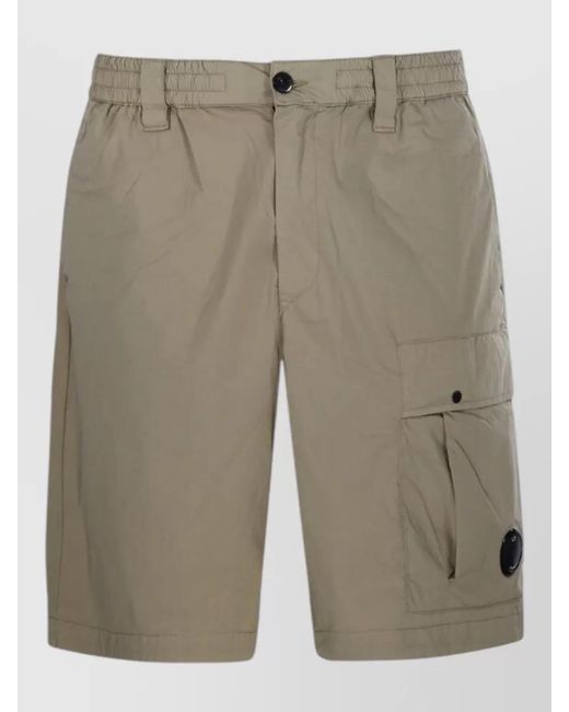 C P Company Natural Cargo Shorts for men