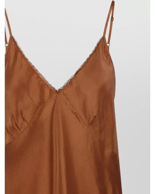 Forte_forte Brown Silk Top