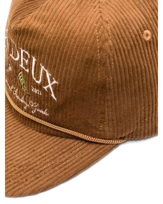 Les Deux Brown Corduroy Cap Ivy League for men