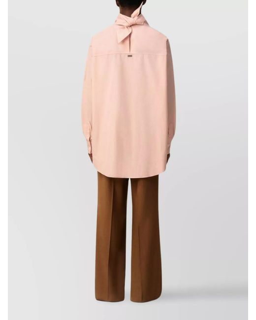AMI Pink Cotton Bandana Long-Sleeve Shirt