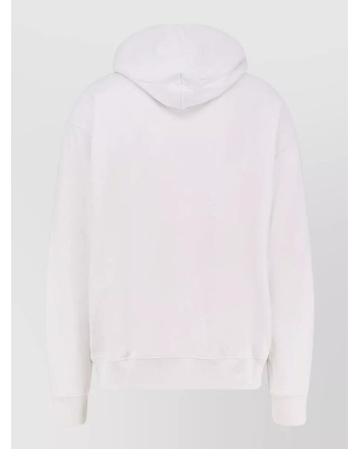 Off-White c/o Virgil Abloh White Cotton Sweatshirt Hood Logo Front Print for men