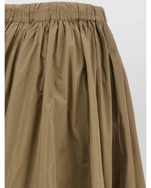 Max Mara Green Mxmlonza Skirt Gathered Design Midi Length