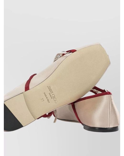 Jimmy Choo Pink Loli Ballet Flats Mary Jane Style