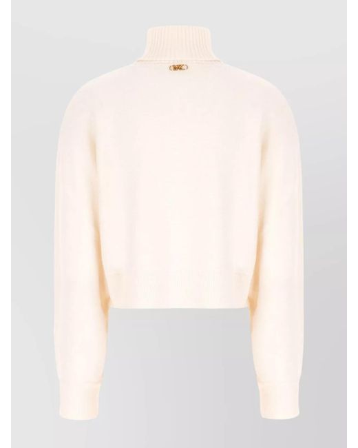 Michael Kors White Merino Wool Sweater