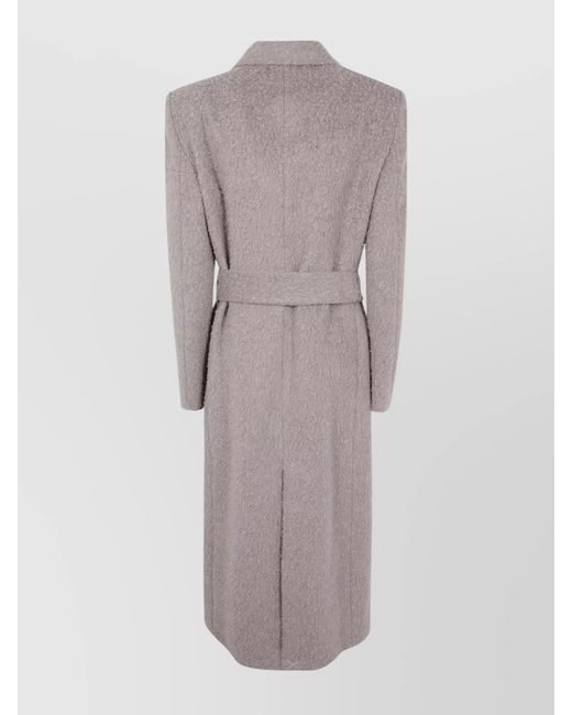 Golden Goose Deluxe Brand Gray Wool Double Breasted Coat