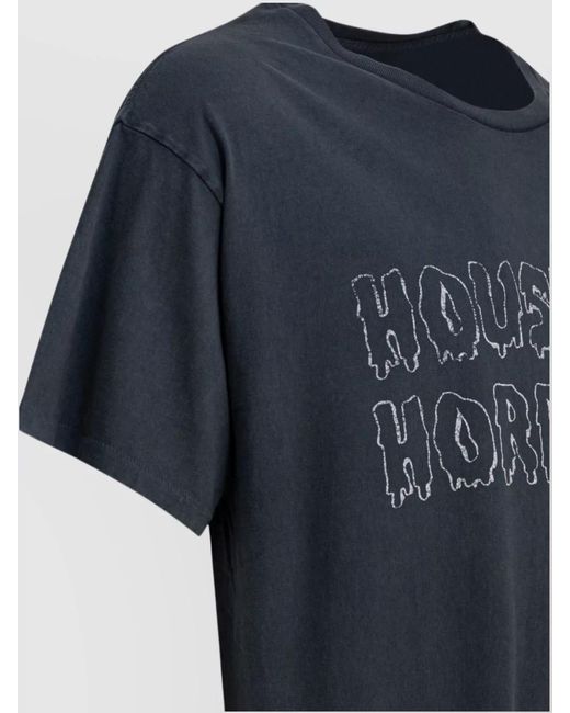 GALLERY DEPT. Blue Cotton Horrors T-Shirt for men