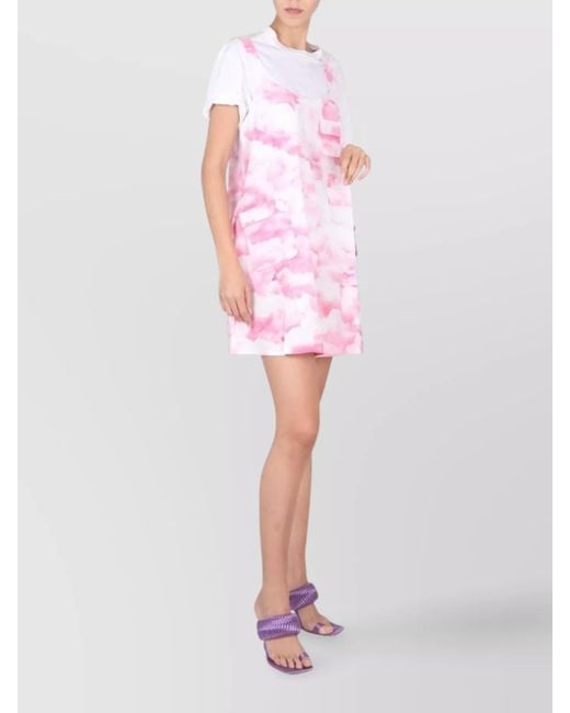 ROTATE BIRGER CHRISTENSEN Pink Organic Cotton Mini Dress