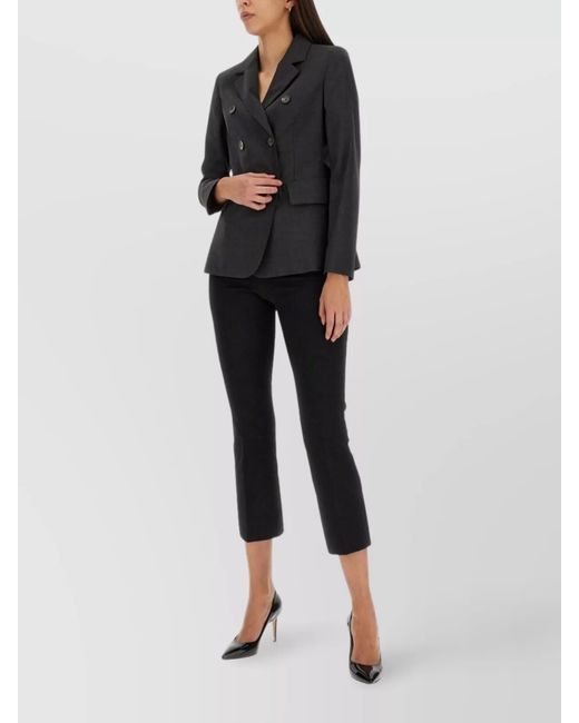 Max Mara Black Double-Breasted Blazer