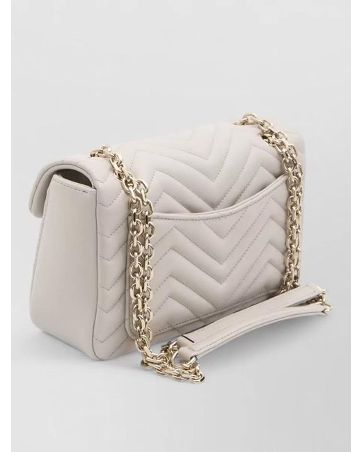 Gucci Natural Gg Marmont Shoulder Bag Medium Chain