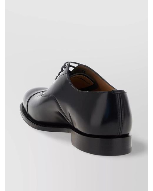 Church's Black Leather Lace-Up Shoes for men