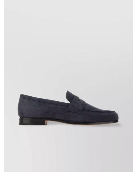 Church's Blue Suede Leather Loafers for men
