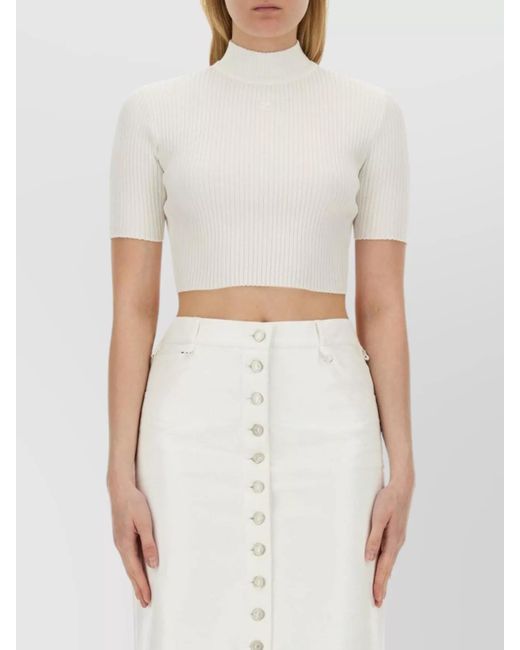Courreges White Cropped Top