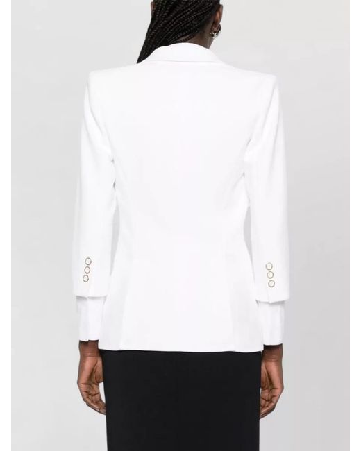 Elisabetta Franchi White Blazer