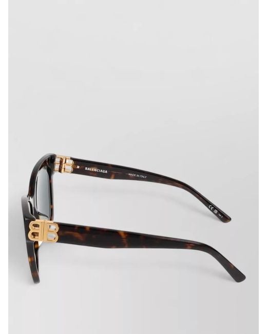 Balenciaga Metallic Sunglasses Bb0102Sa 002 Oversized Frame