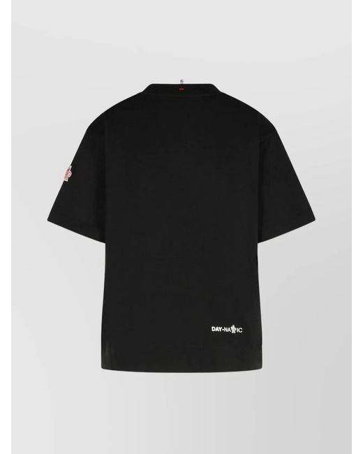 Moncler Black Cotton Short-Sleeve T-Shirt