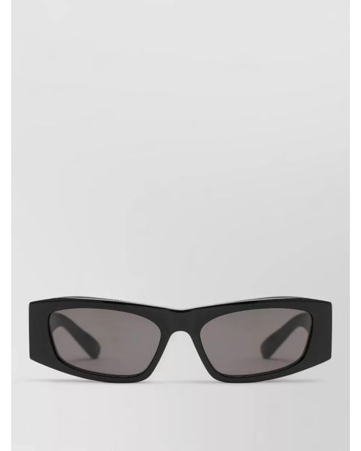 Balenciaga Gray Rectangular Sunglasses Dark Lenses Thick Frame