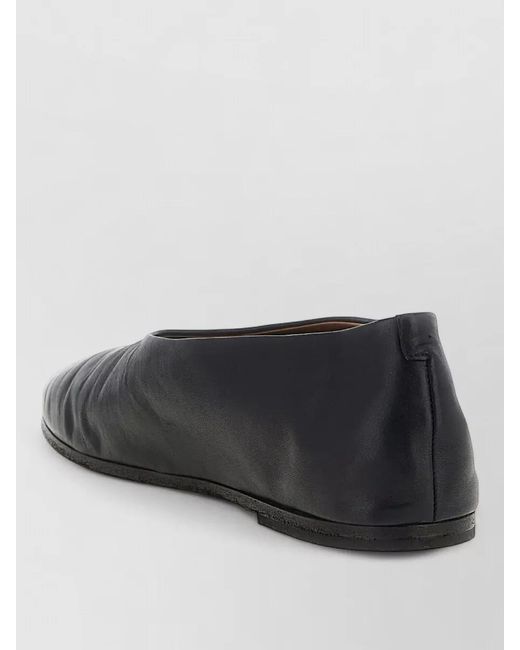 Marsèll Gray Leather Ballet Flats Coltellaccio