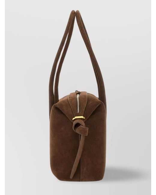 Yuzefi Brown Leather Shoulder Bag