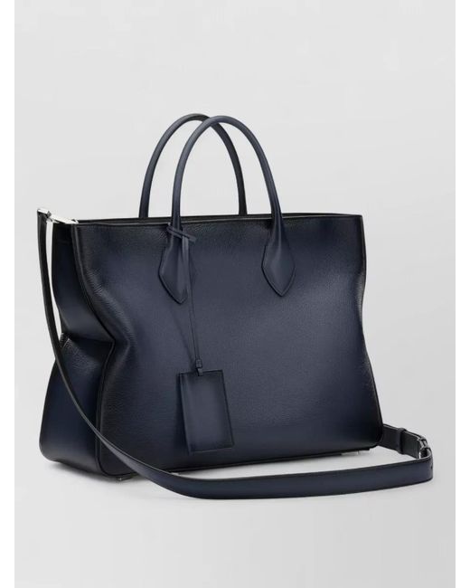 Ferragamo Blue Leather Shoulder Bag
