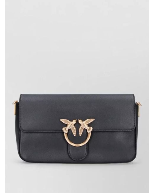 Pinko Gray Love Bag Clutch Bag