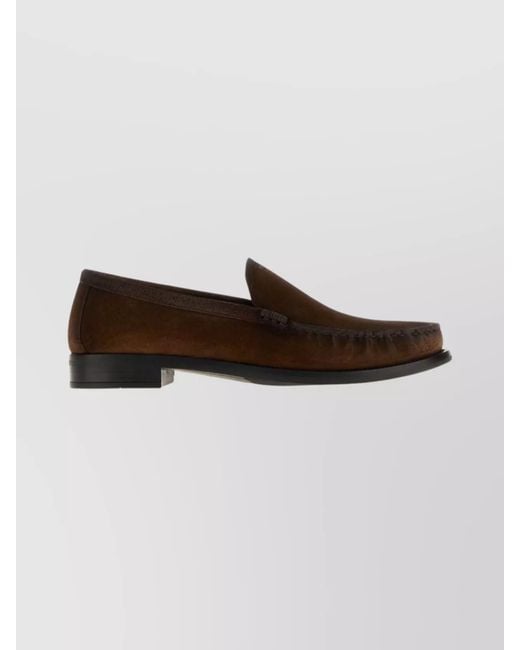 Prada Multicolor Suede Leather Loafers