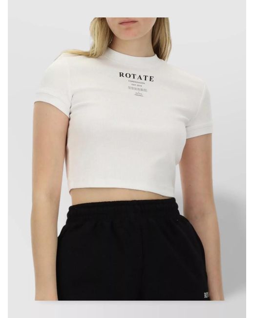 ROTATE BIRGER CHRISTENSEN White Slim-Fit T-Shirt
