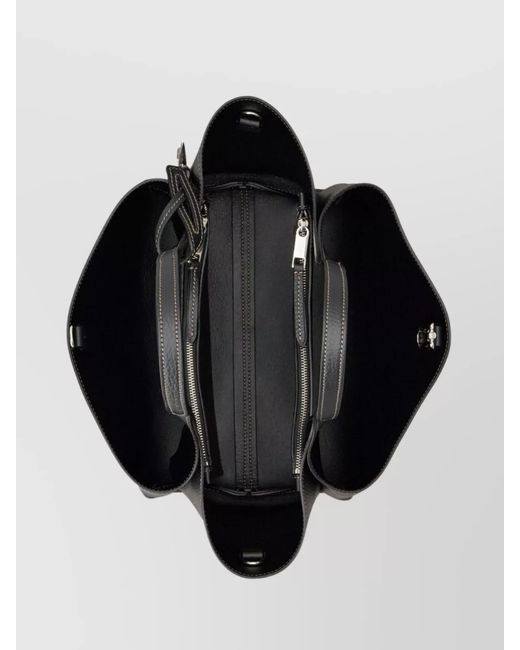Tod's Black T Timeless Mini Leather Shoulder Bag