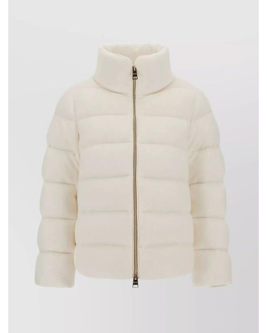 Herno Natural Cashmere Wool Puffer Jacket