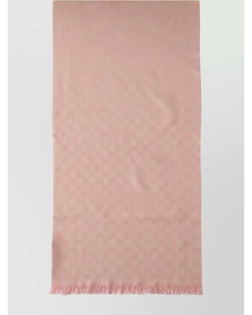 Gucci Pink Wool Scarf