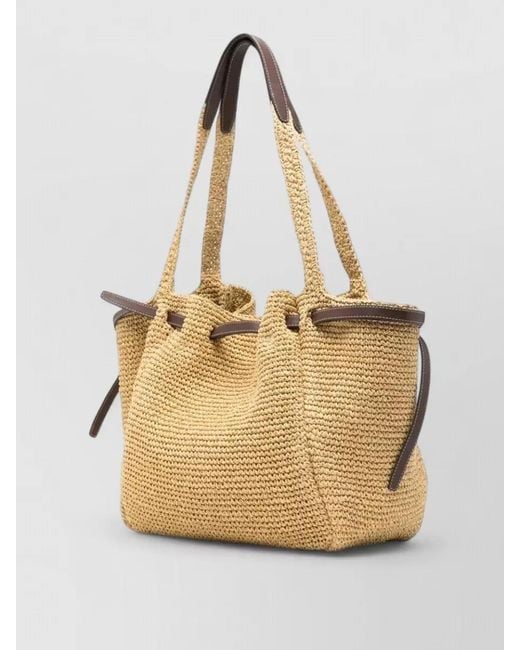 Tory Burch Natural Romy Raffia Tote Bag