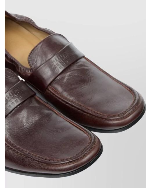 MM6 by Maison Margiela Multicolor Leather Penny Strap Loafer Round Toe for men